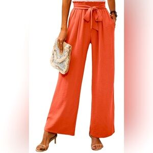 Women's Coral Wide-Leg Pants